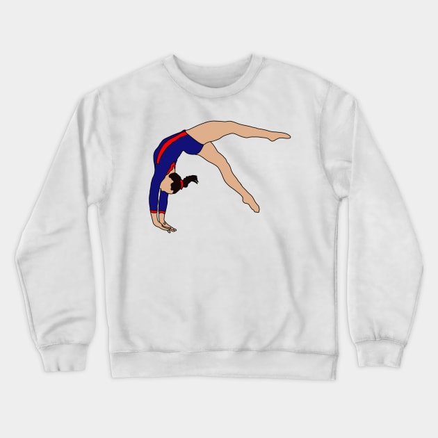 Emma Malabuyo Gymnastics Drawing Crewneck Sweatshirt by GrellenDraws